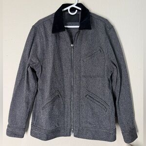 Taylor Stitch - Black and Gray Textured Jacket - L